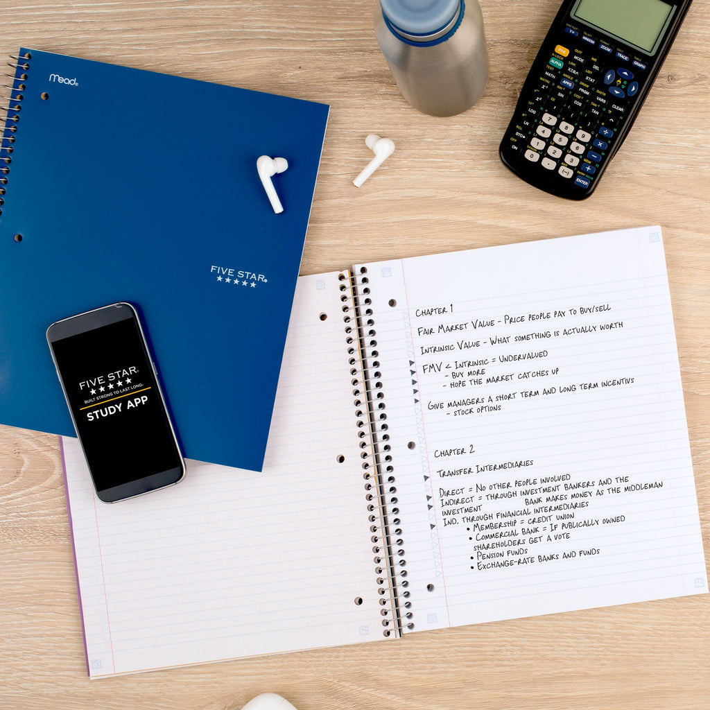 Notebook + Study App, 3 Subject, College Ruled, 8.5" x 11" - Image 6