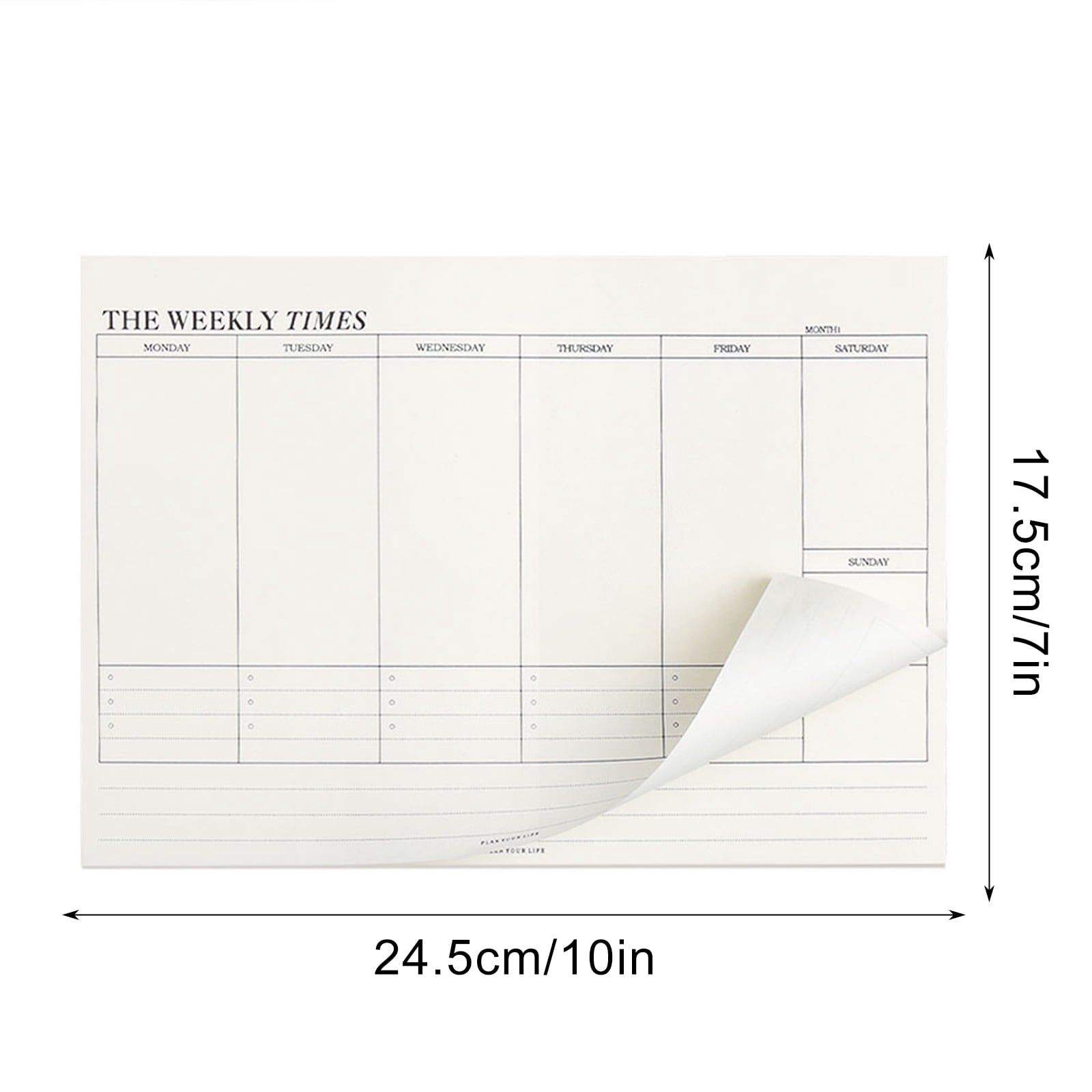65 Pad, Undated 6.9x9.6'' Planner Notepad, Tear Off To-Do List Notepad, Organizer for Students, Office Supplie for Wo... - Image 4