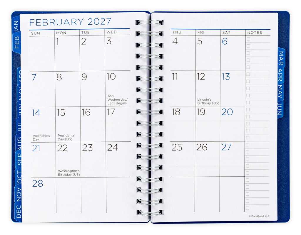M/W Planner, Small (4.25" x 6.5"), Blue, 15-Month: Apr 2026 - Jun 2027 - Image 5