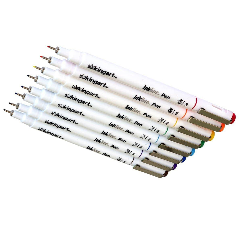 Inkline Fine Line Art Pens Set 8 Colors, Archival Japanese Ink Drawing Markers, Art Supplies - Image 5