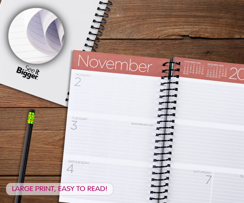 M/W Planner, Medium (5.25" x 8"), White, 15-Month: Apr 2026 - Jun 2027 - Image 3