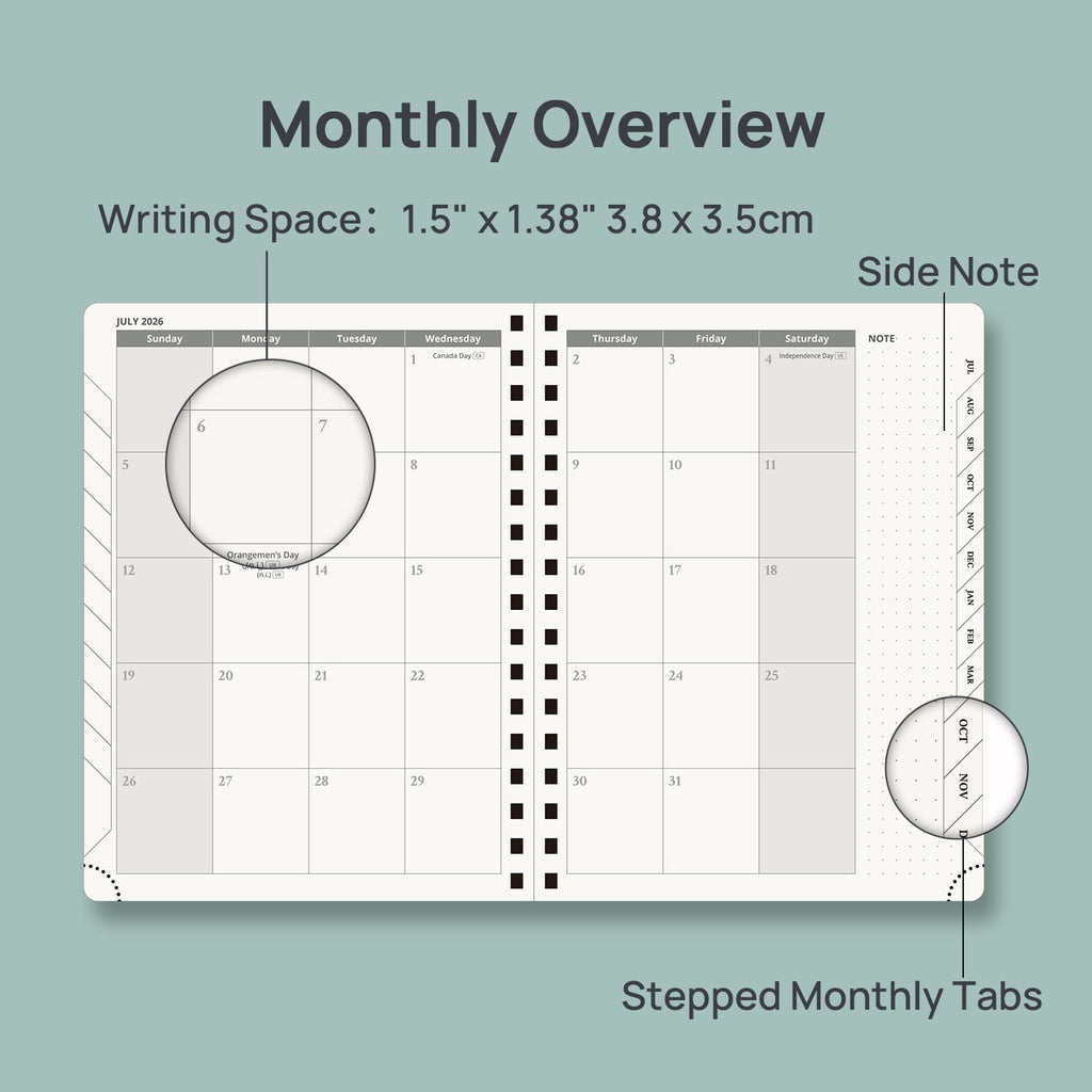 Planner 2026-2027, 6.5" x 8.5", Academic Weekly and Monthly Planner (Jul.26-Jun.27) Appointment Book with Hourly Sche... - Image 4