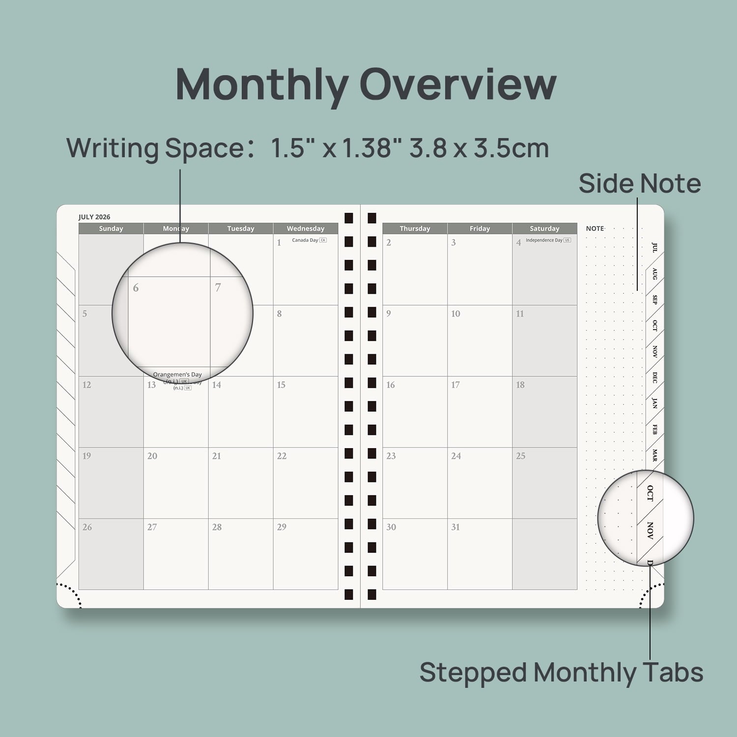 Planner 2026-2027, 6.5" x 8.5", Academic Weekly and Monthly Planner (Jul.26-Jun.27) Appointment Book with Hourly Sche... - Image 4