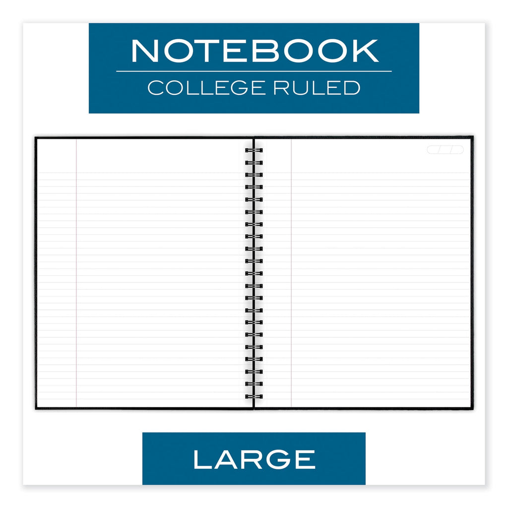 Mead Hardbound Notebook with Pocket, 1 Subject, Wide/Legal Rule, Black Cover, 11" x 8.5", 96 Sheets - Image 5