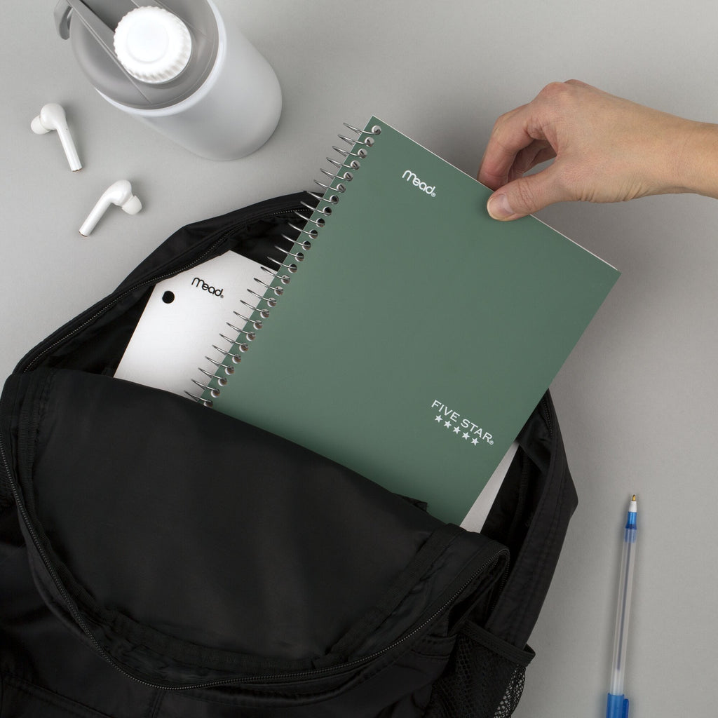 Spiral Notebook, 2 Subject, College Ruled, 6" x 9.5", Seaglass Green - Image 5
