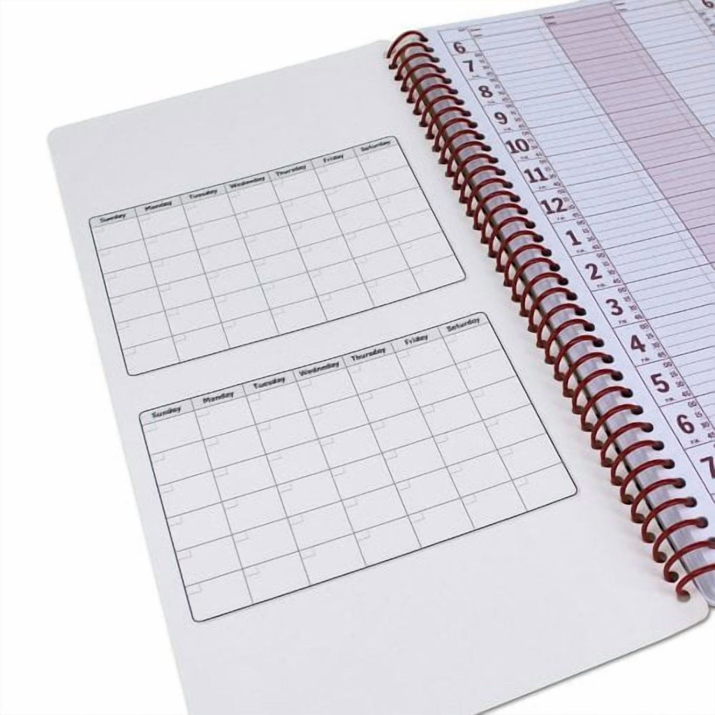 5 Book Large 10" x 13.5" Undated 2025 Planner, Daily & Hourly Planner in 15 Minute Increments Spiral Notebook Organiz... - Image 6