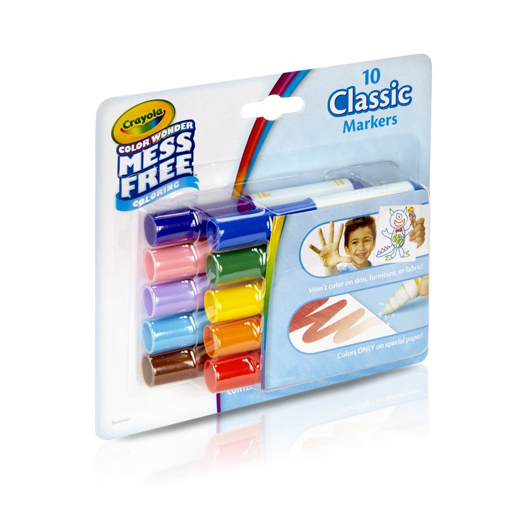 (2 pack) Color Wonder Mini Markers, 10 Ct, Classic Colors, Toddler Art Supplies, Travel Activity, Coloring Gift for K... - Image 5