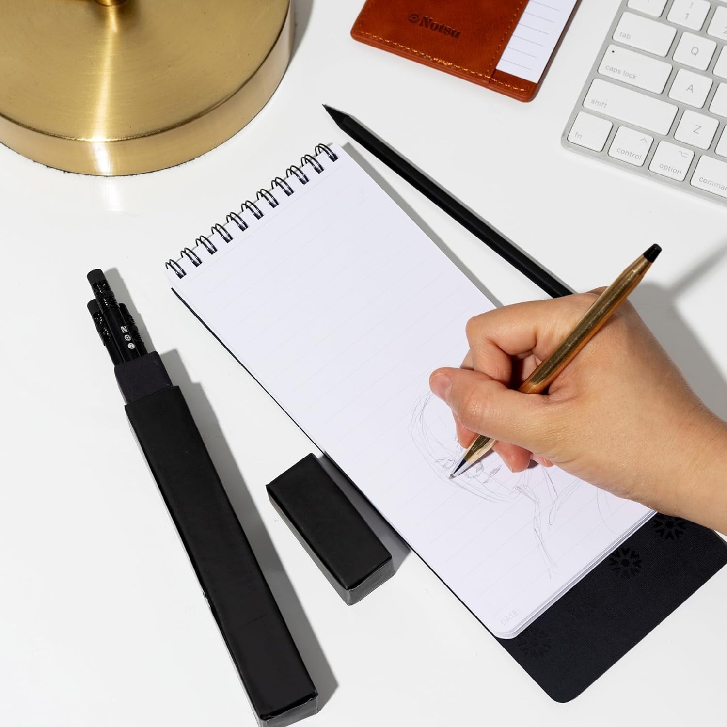 Reporter's Notebooks 2-Pack | Black Pocket Spiral Reporter Notepads for Journalist, Police, Detective, Field Note Tak... - Image 5