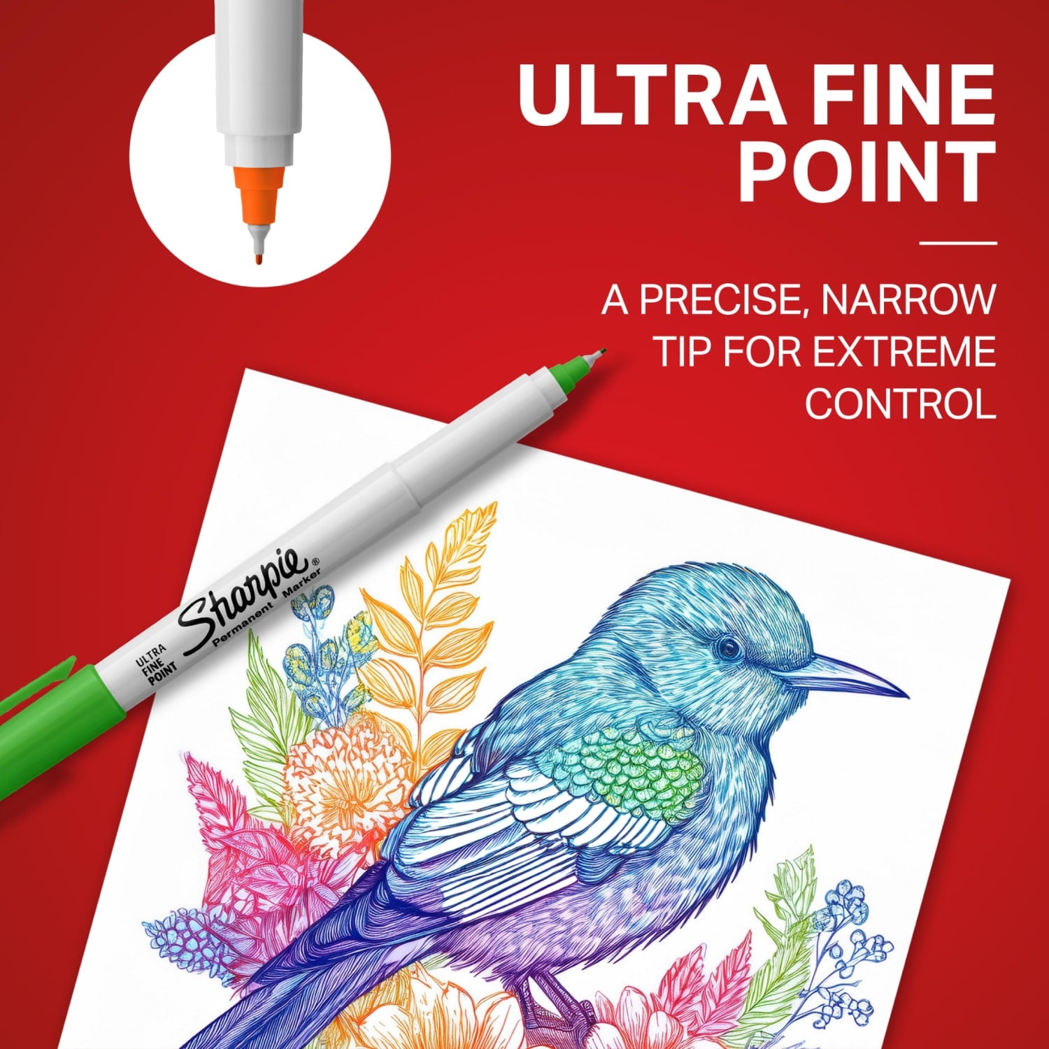 Sharpie Color Burst Permanent Markers, Ultra Fine Point, Assorted Colors, 24 Count - Image 5