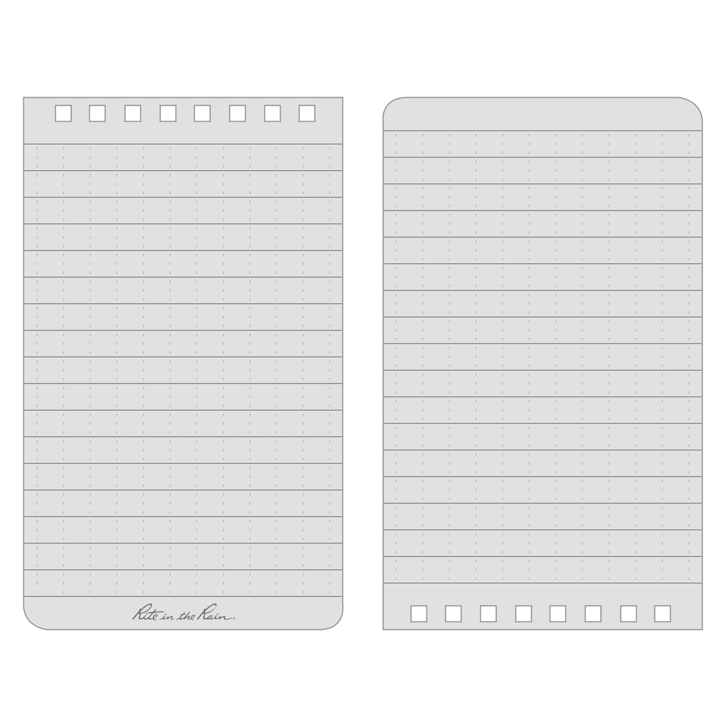 Weatherproof Notebook 3x5, 50 Pages, Orange - Image 4