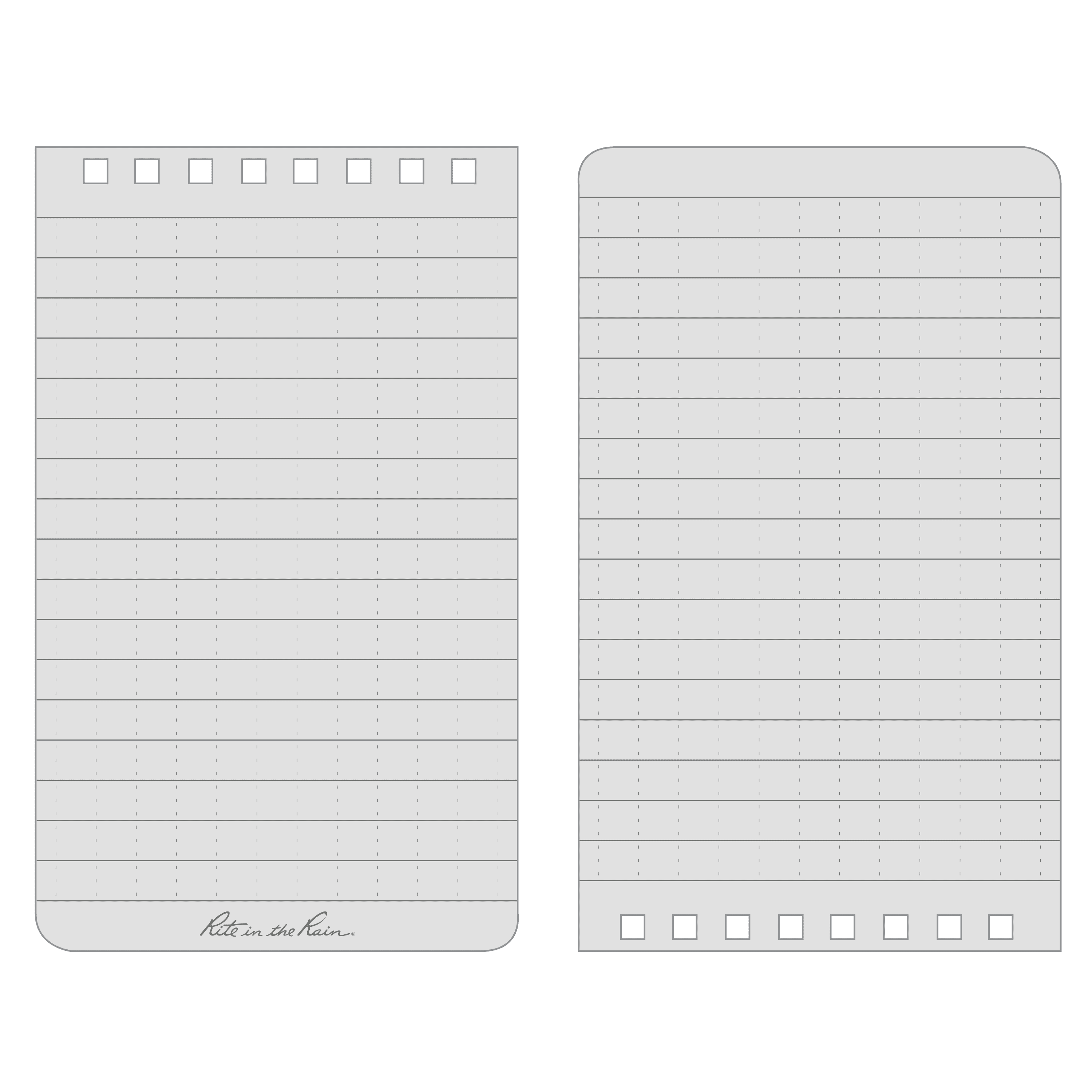 Weatherproof Notebook 3x5, 50 Pages, Orange - Image 4