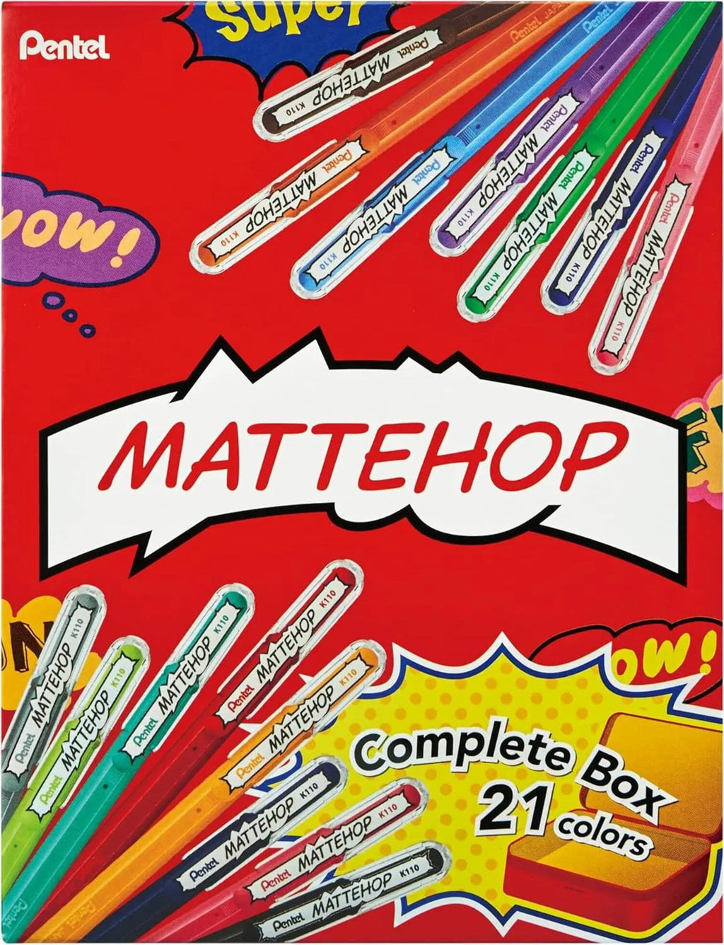 MATTEHOP Color Gel Pen Set, (1.0 mm), 21 Colors, with Metal Box - Image 6