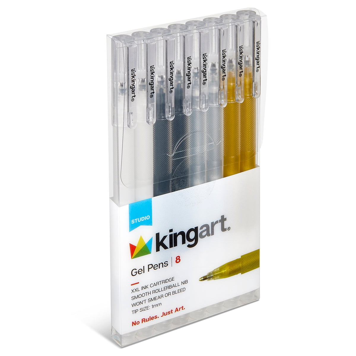 6 PC. BIG INK GEL PENS 1.0MM (GOLD, SILVER,WHITE) - Image 6