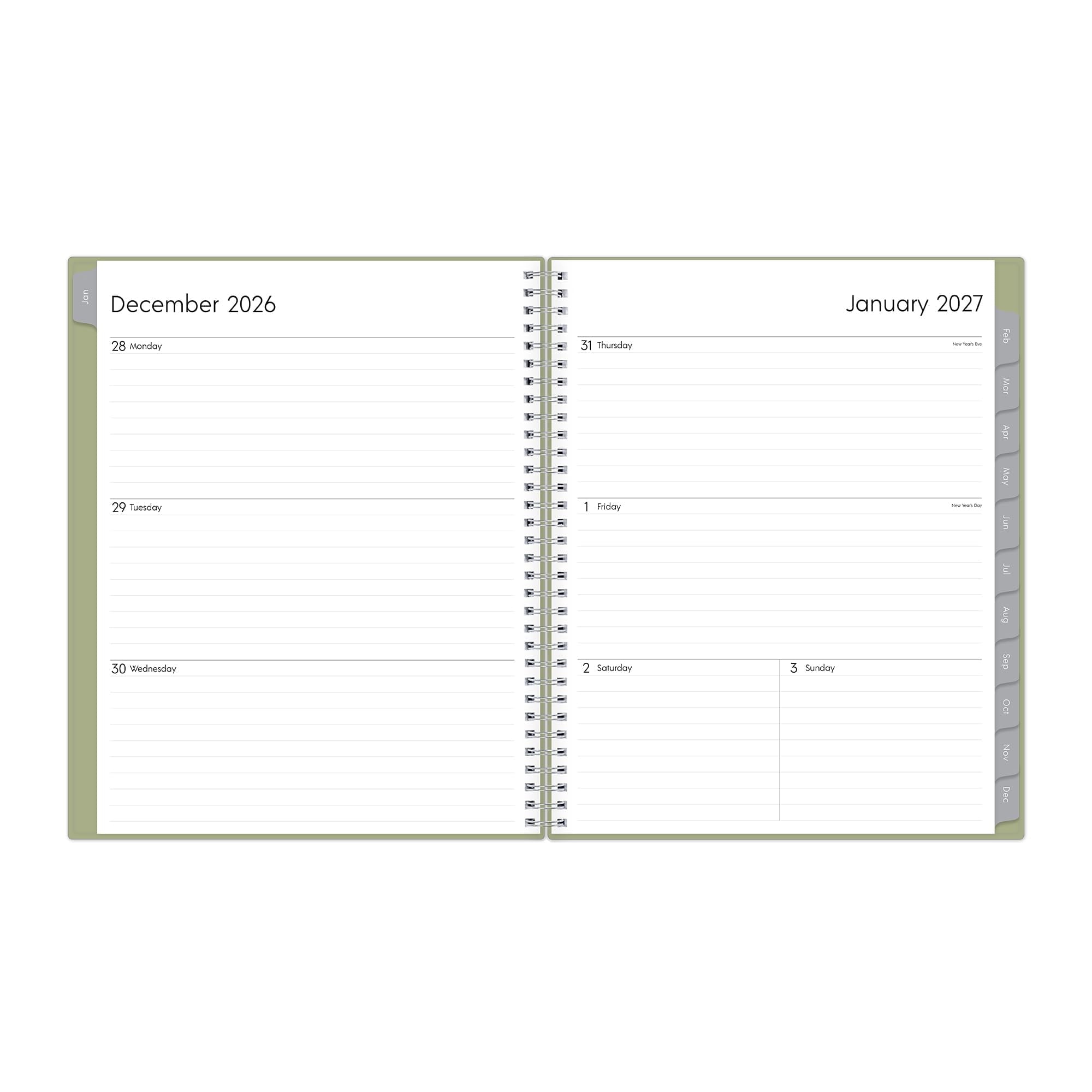 2027 Weekly and Monthly Planner Calendar, Includes January 2027 - December 2027, 8.5" x 11", Flexible Cover, Wireboun... - Image 4