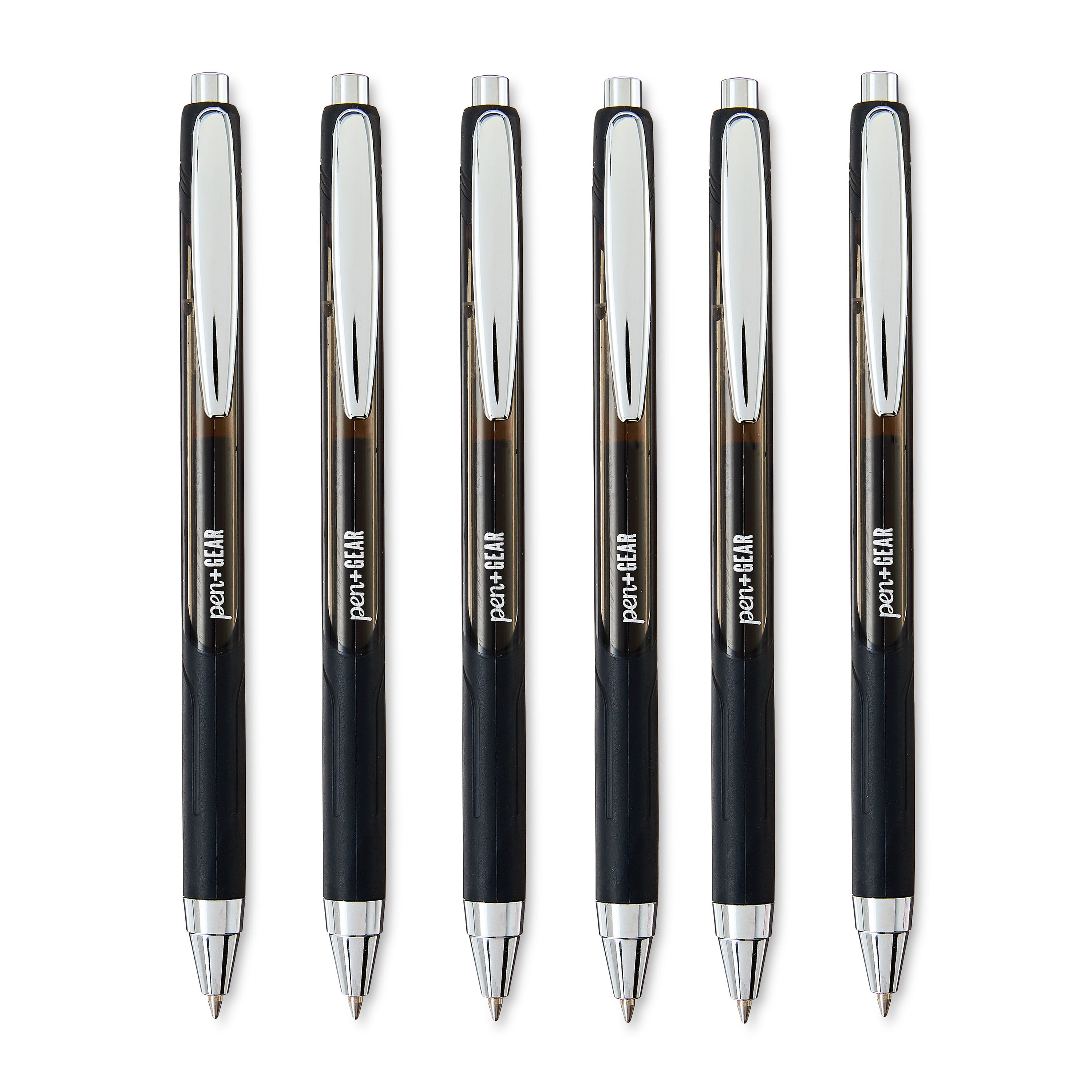 Retractable Gel Pens, Medium Point, 0.7 mm, Black, 2 Count - Image 5