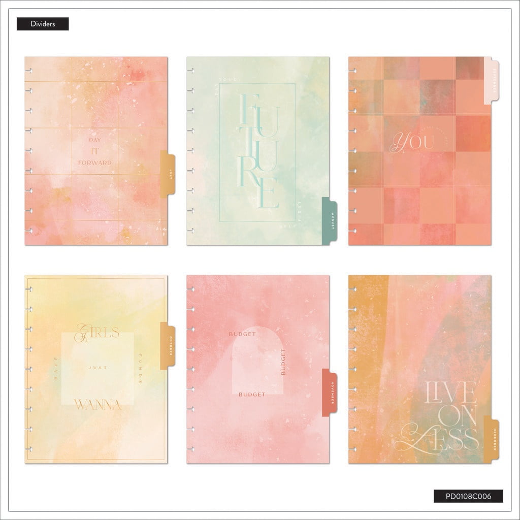 Happy Planner Classic 12 Month Disc Bound Dated Planner-Textured Canvas Budget Jan '26 - Dec '26 - Image 6