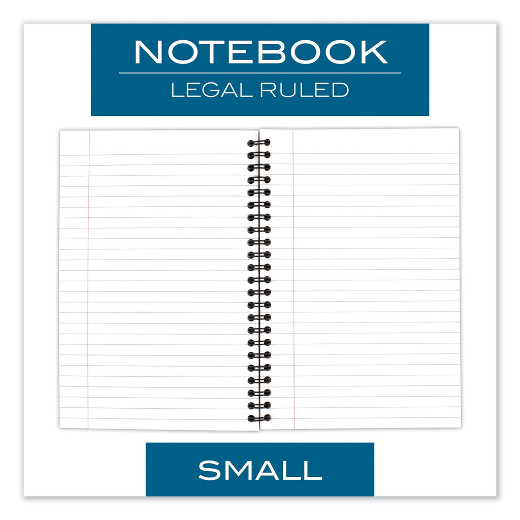 Cambridge Wire bound Business Notebook, Wide/Legal Rule, Black Cover, 8" x 5", 80 Sheets - Image 5