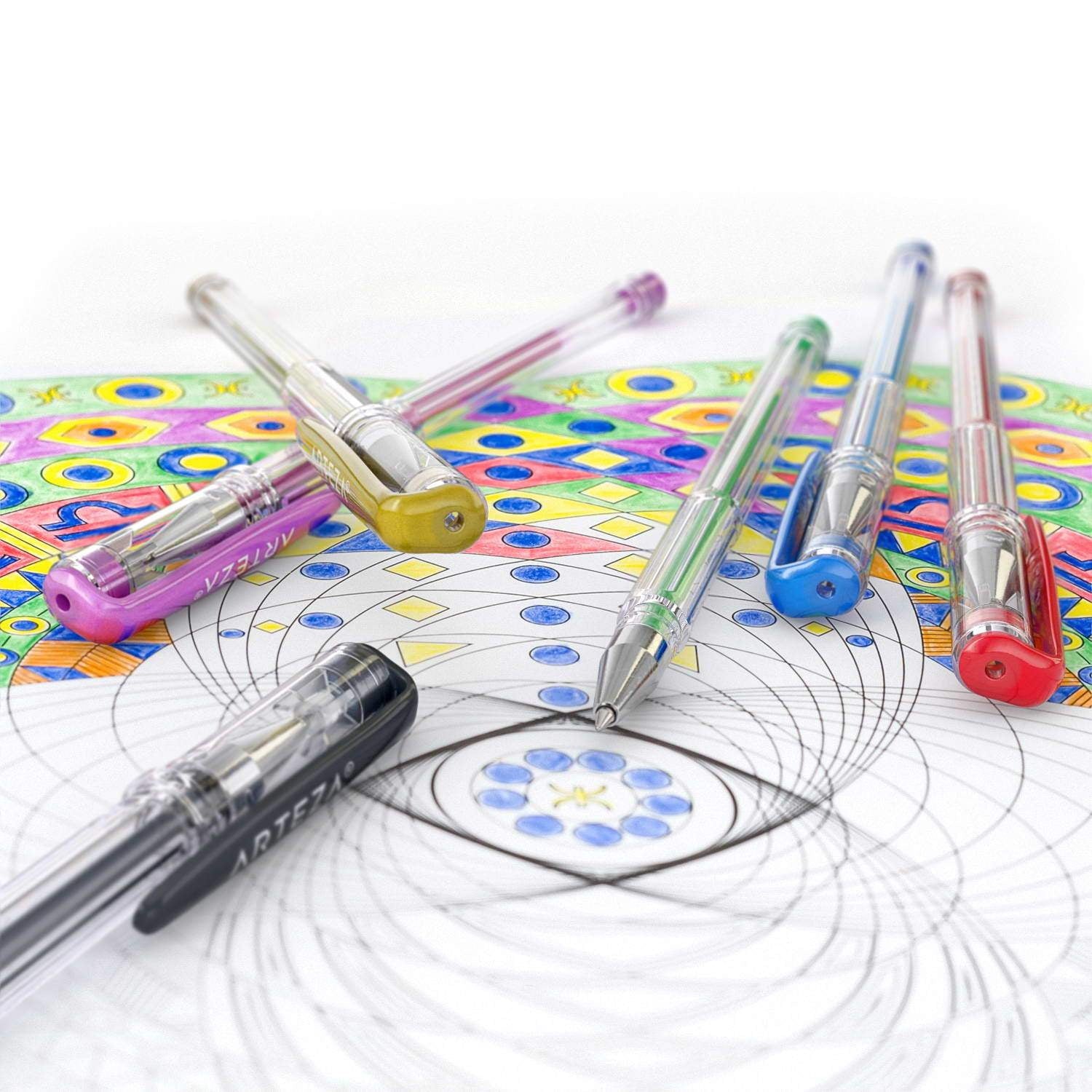 Gel Ink Pens, Metallic, Set of 14 - Image 4