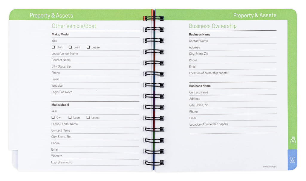 Life & Care Directory Planner Medium (7" x 7.5") Blue Undated - Image 5