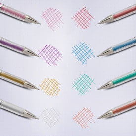 Pentel Slicci Gel Pen Metallic Set, 8 pack - Image 3