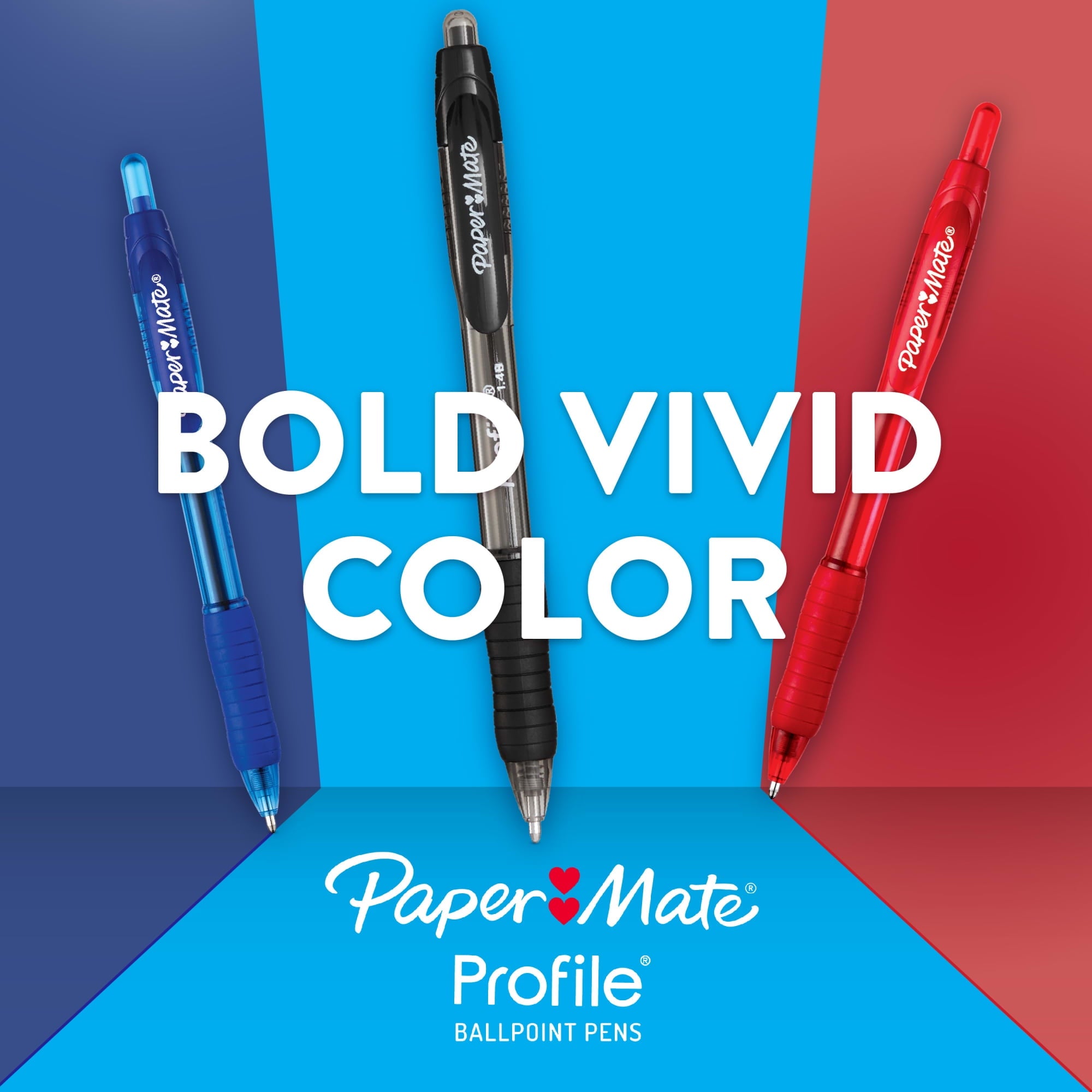 Profile Ballpoint Pen, Retractable, Bold 1.4 mm, Assorted Ink and Barrel Colors, 8/Pack - Image 3
