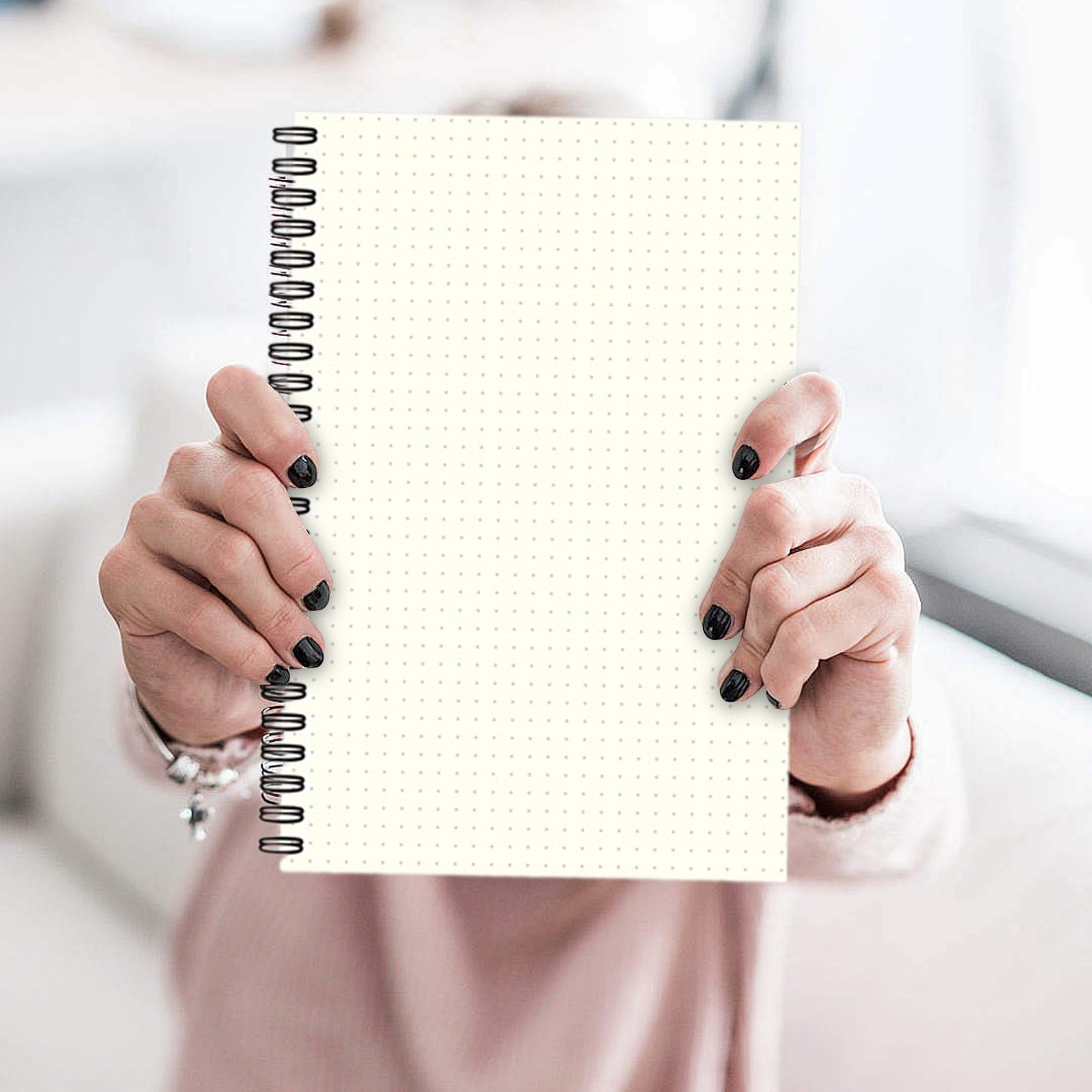 Dotted Notebook A5 Grid/Dot Notebook - 100-Page Heavyweight Paper for Work & Study | Minimalist Design with Lay-Flat ... - Image 4