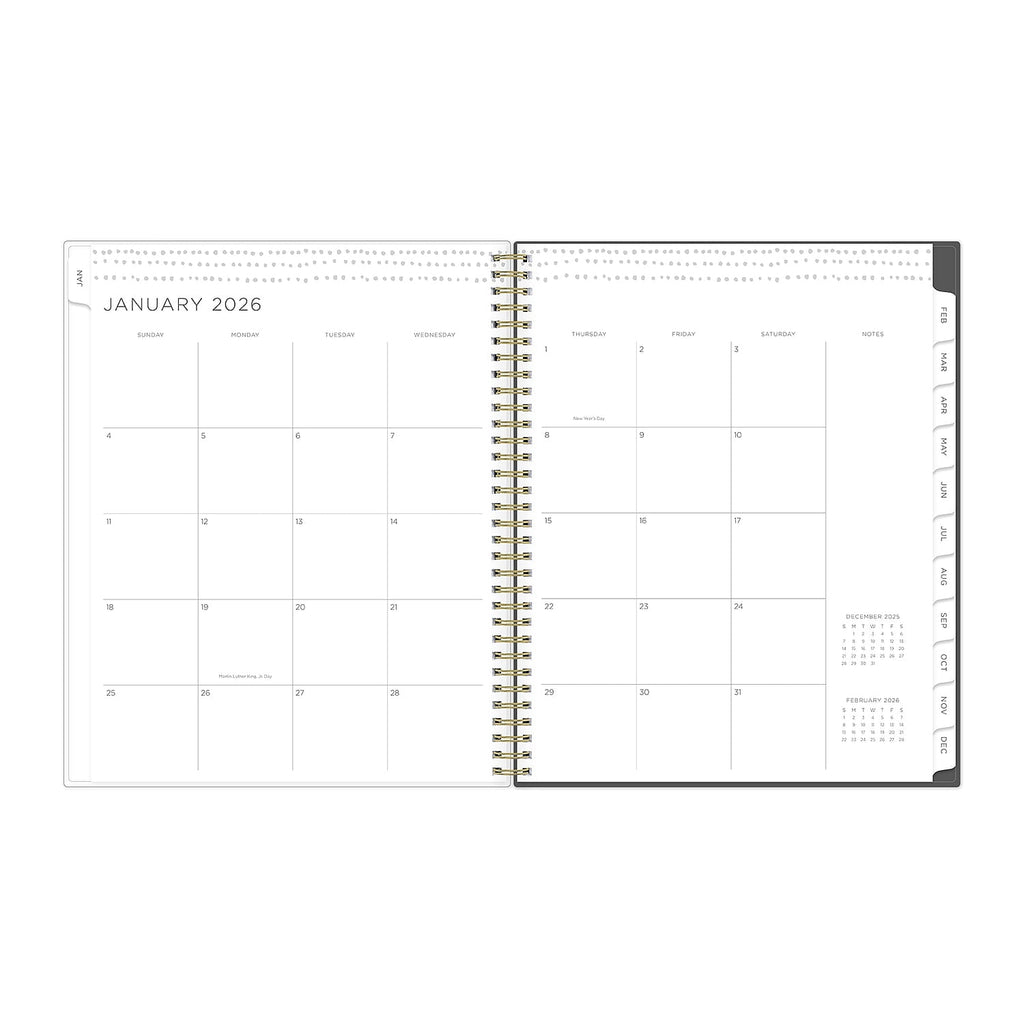 2026 Weekly and Monthly Planner Calendar, January 2026 - December 2026, 8.5" x 11", Flexible Cover, Laminated Tabs, D... - Image 4