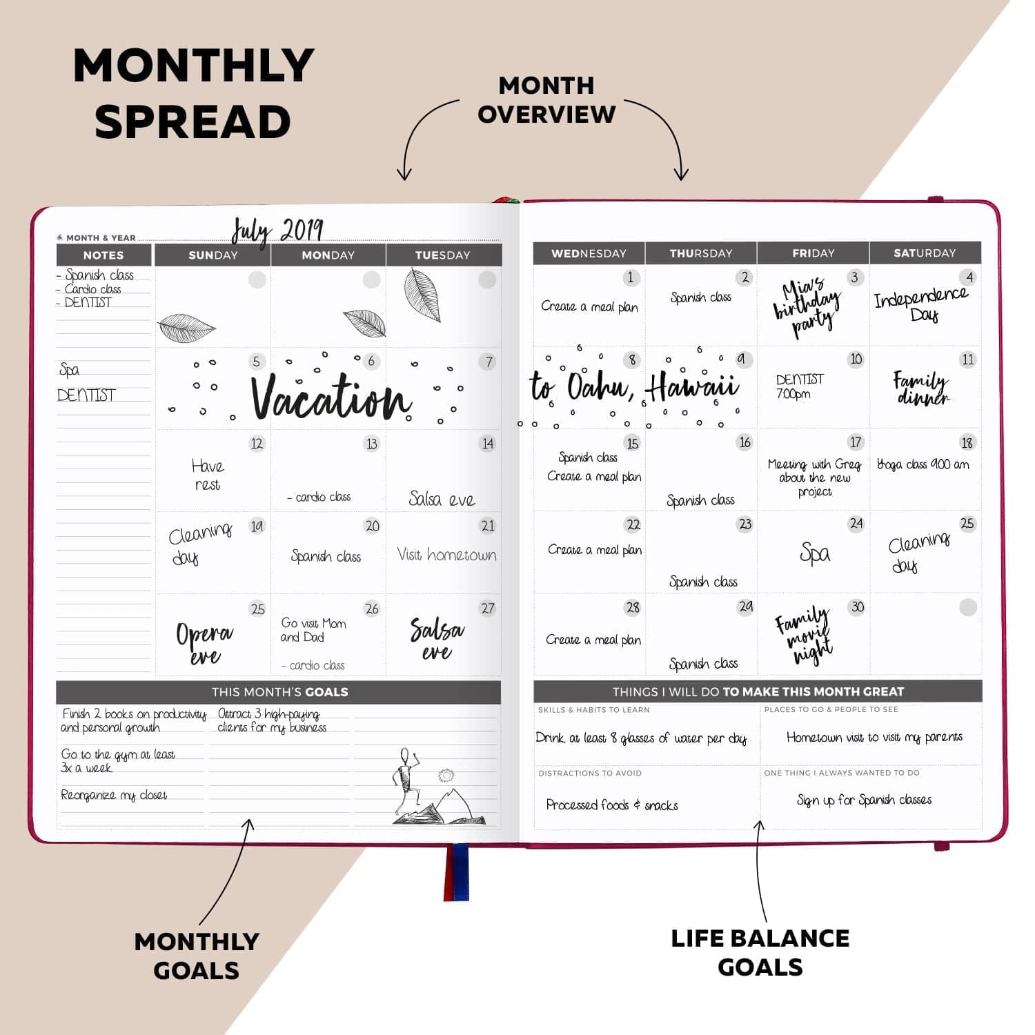 Planner – Dark Pink - Image 4