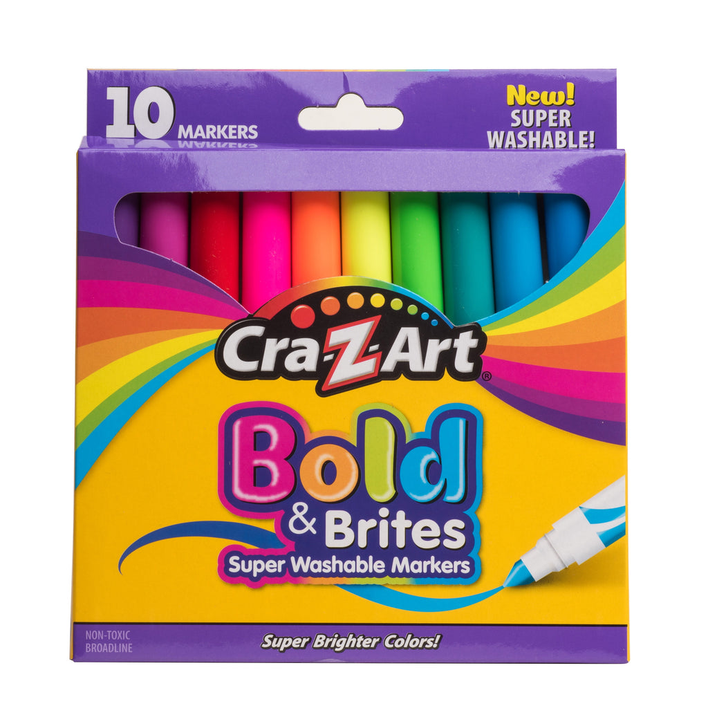 (2 pack) Super Washable Bold Brite Art Markers, 10 Count - Image 2