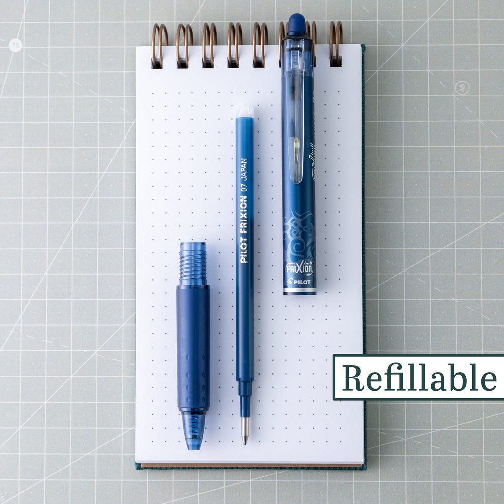 Pilot FriXion Clicker Retractable Gel Ink Pens, Fine Point, 0.7 mm, Assorted, 8 Count Pouch - Image 5
