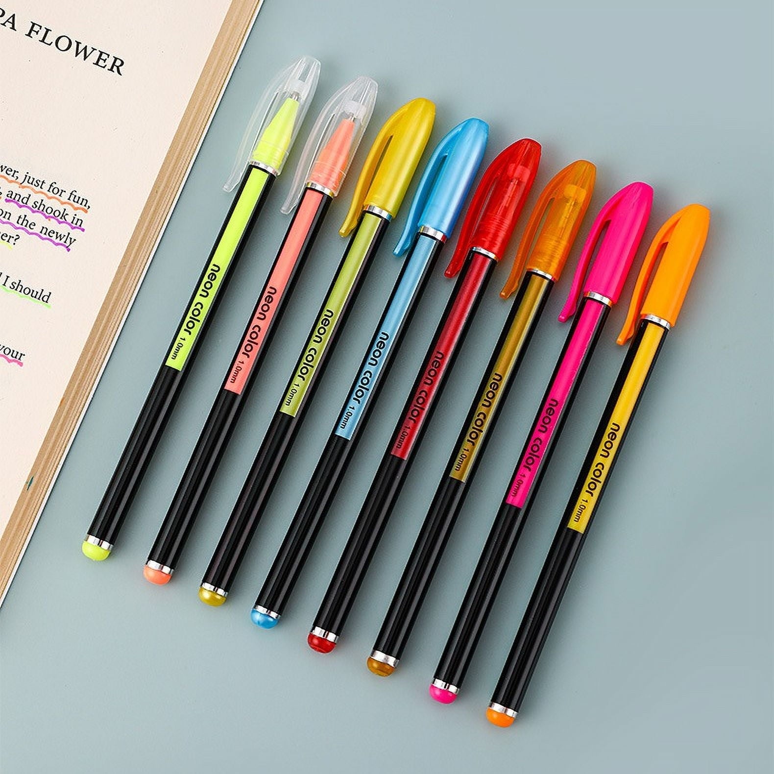 Colored Gel Pens Set, 60 Colors Gel Marker Pens with 40% More Ink, 1.0mm Medium Point Smooth Writing Pens for Journal... - Image 5