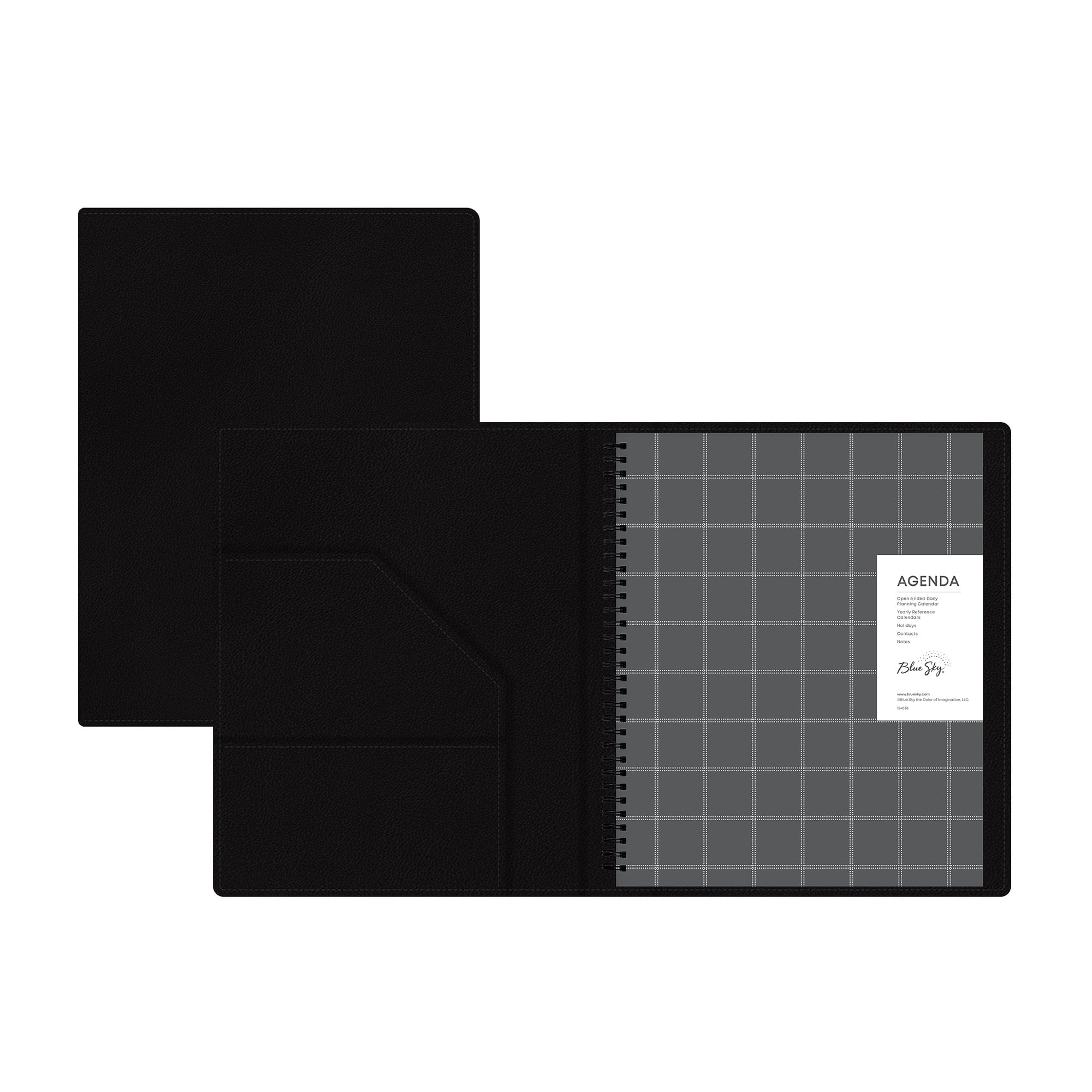 Blue Sky Perpetual Monthly Weekly Large Planner (8.5" x 11") Black January - December - Image 4