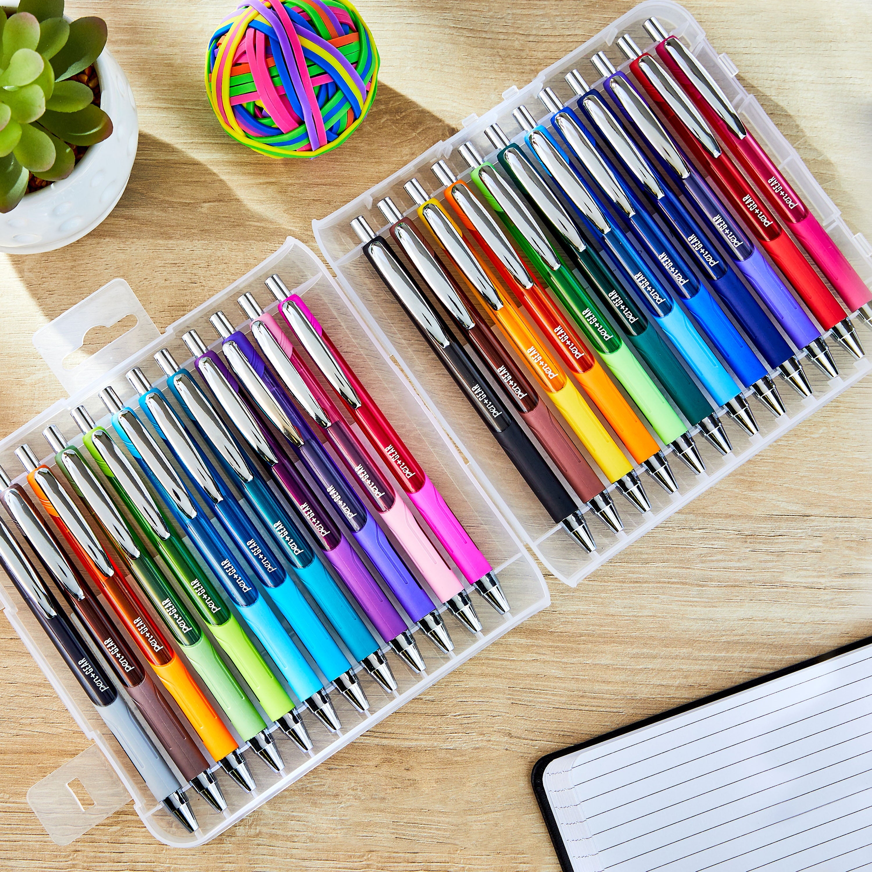 Retractable Gel Pens, Medium Point, 0.7mm, Assorted Colors, 24 Count - Image 4
