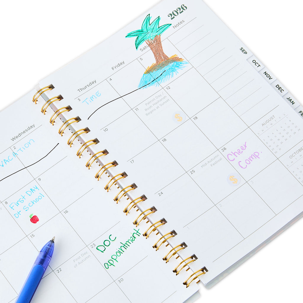 Pen+Gear 15-Month Monthly/Weekly Planner, 6.75" x 9", Multicolor Floral, April 2026-June 2027 - Image 4