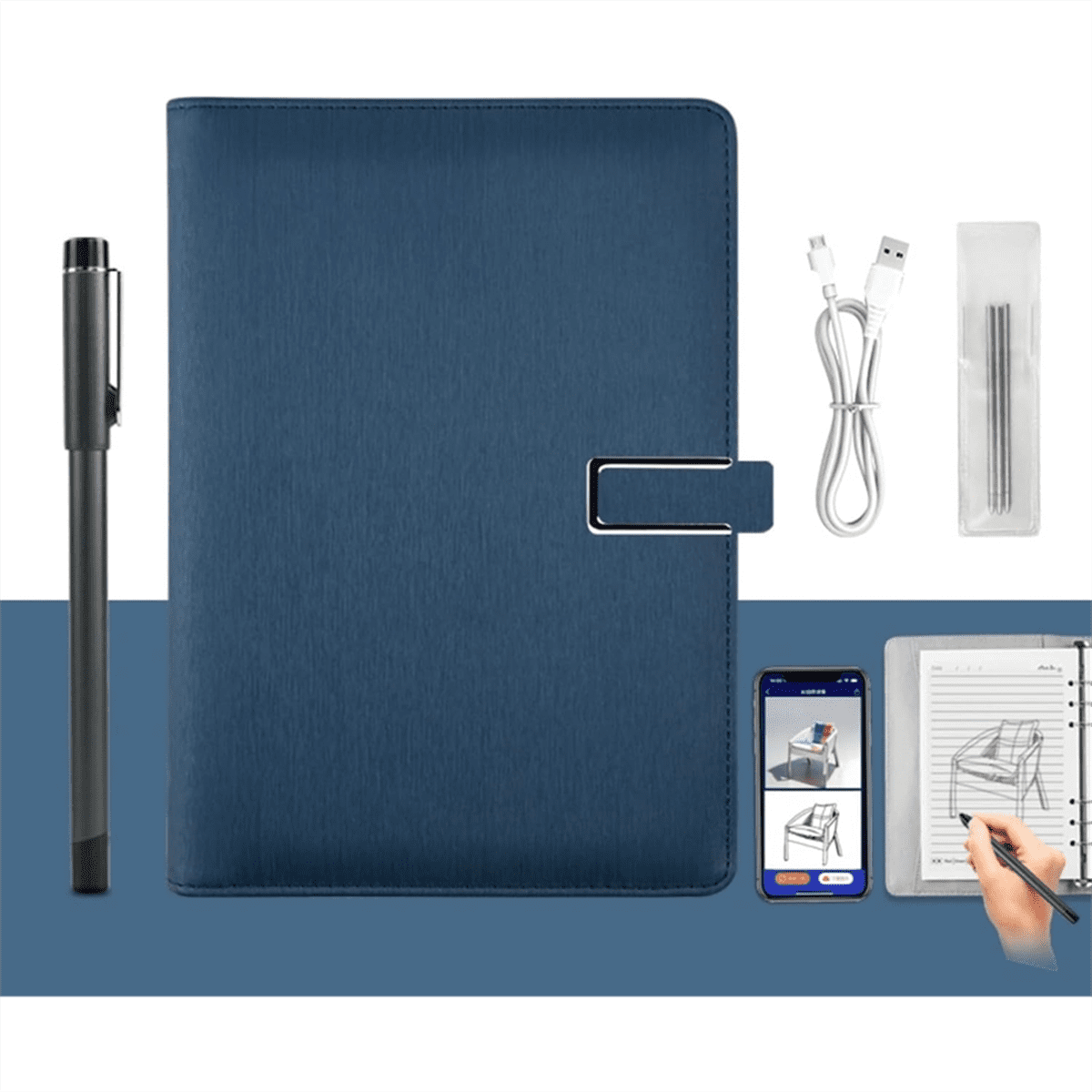 Digital Sketchbook Pro V2, Bluetooth 5.0 Smart Sync Pen & Digital Notebook, Writing & Note-Taking Tool D,1pcs x smart... - Image 2