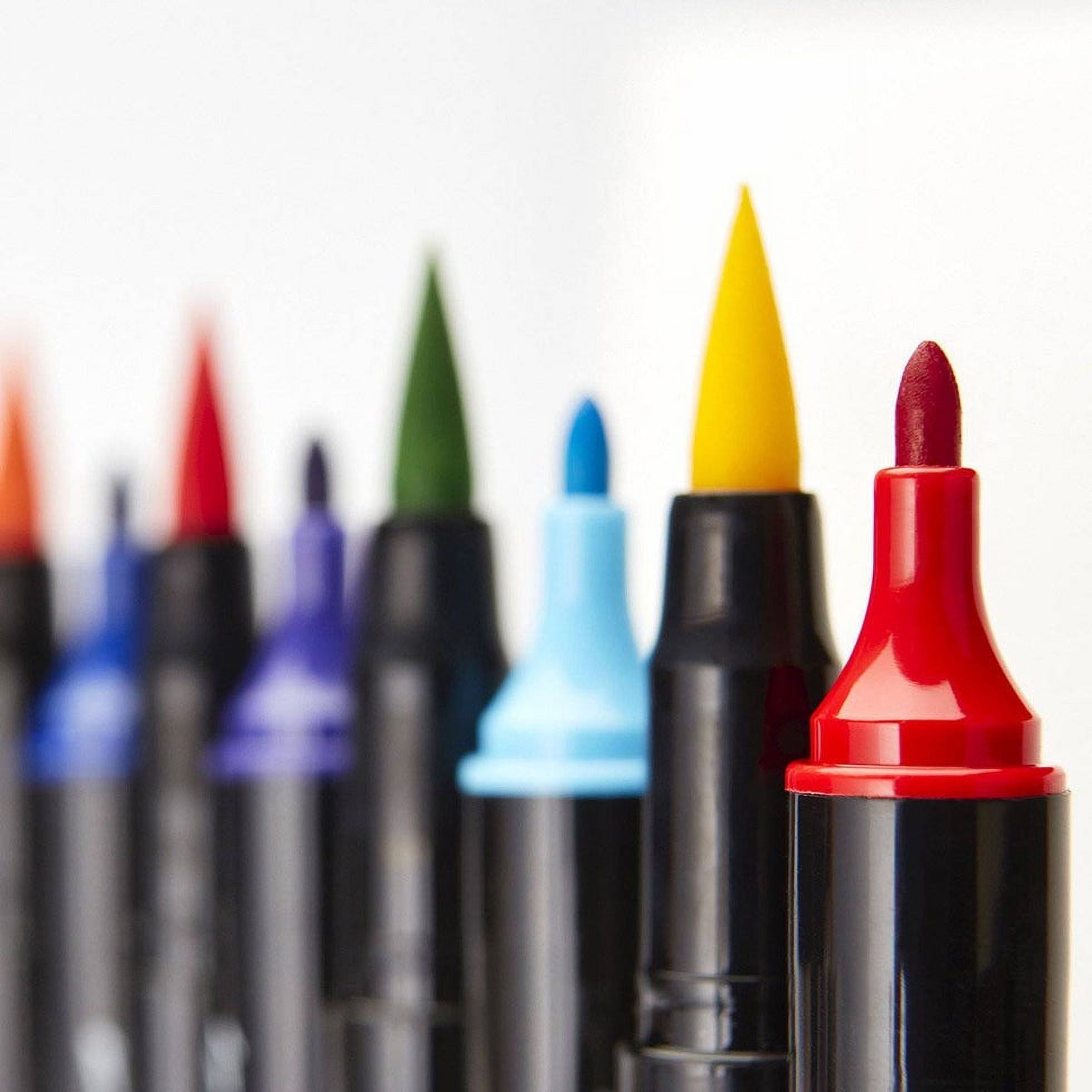 Twin Tip Brush Markers – 24 Vibrant Colors, Art Supplies for Adult Coloring, Drawing - Image 5
