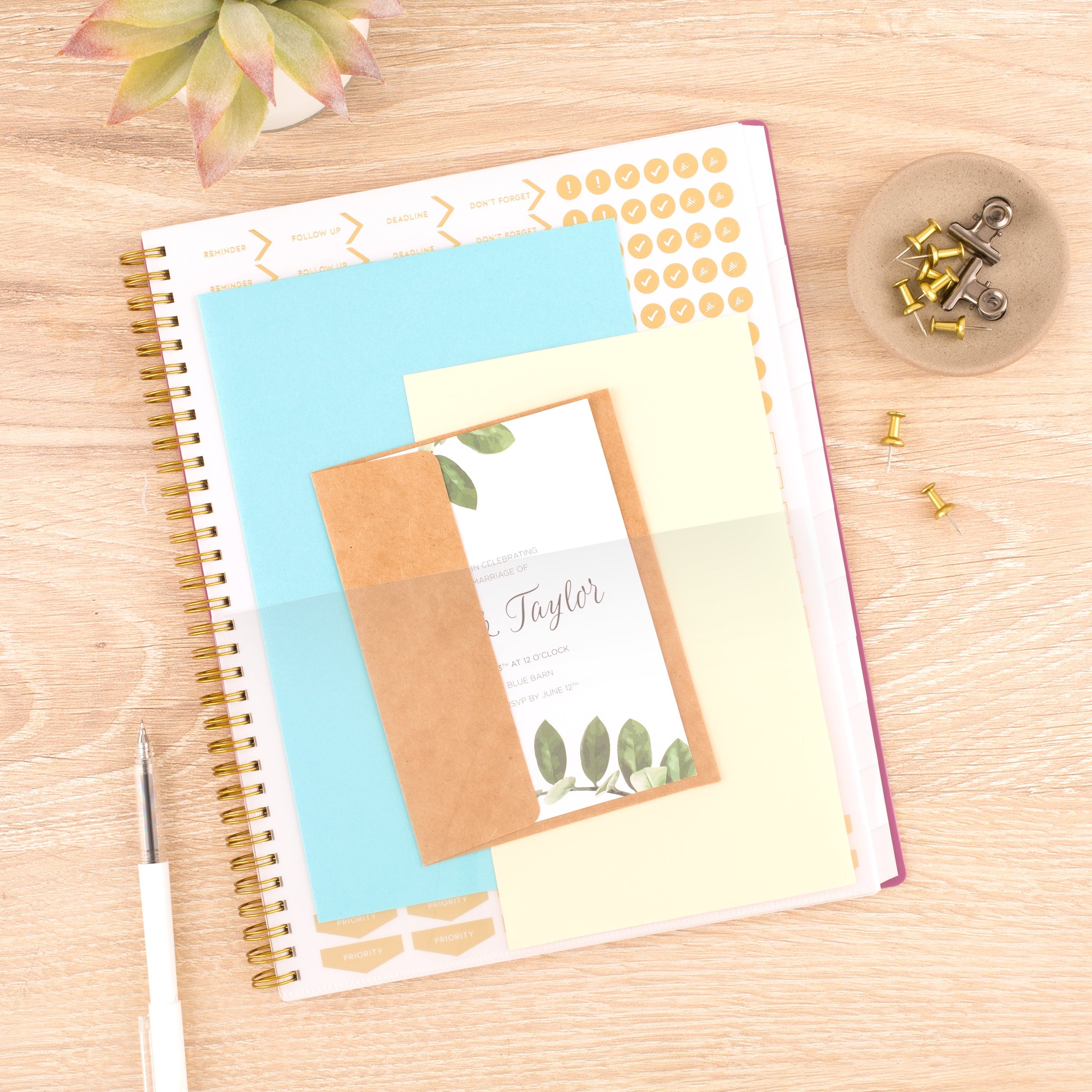 Balance 2025 Weekly Monthly Planner, Red Violet, 8.5" x 11" - Image 5