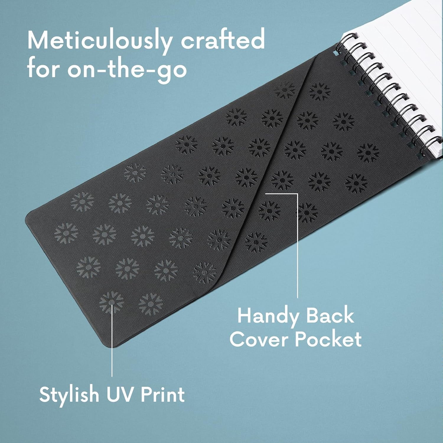 Reporter's Notebooks 2-Pack | Black Pocket Spiral Reporter Notepads for Journalist, Police, Detective, Field Note Tak... - Image 6