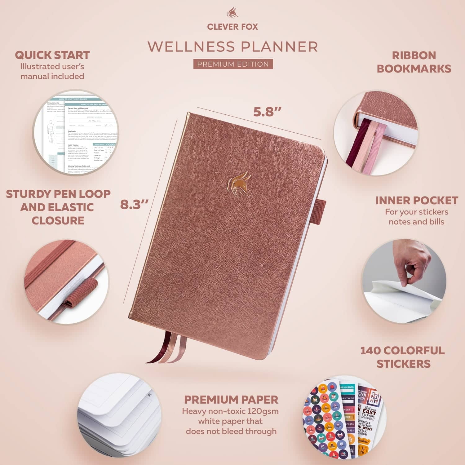 Wellness Planner - Rose Gold - Image 5