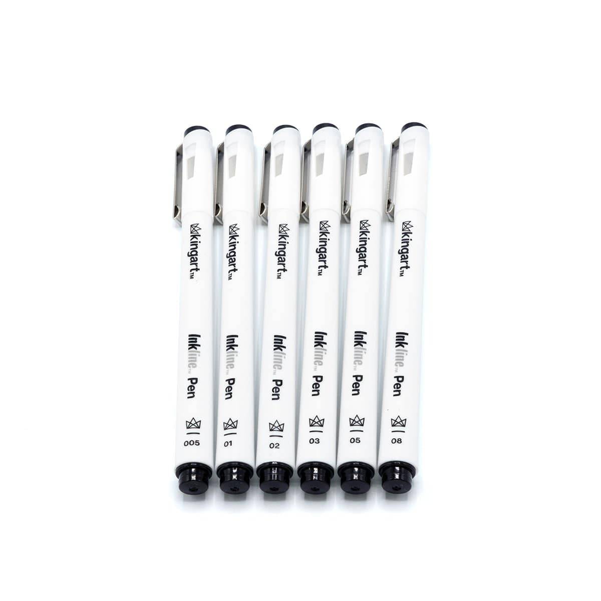 Inkline Fine Line Art & Graphic Pens, Archival Black Japanese Ink, Set of 6 Unique Tips - Image 5