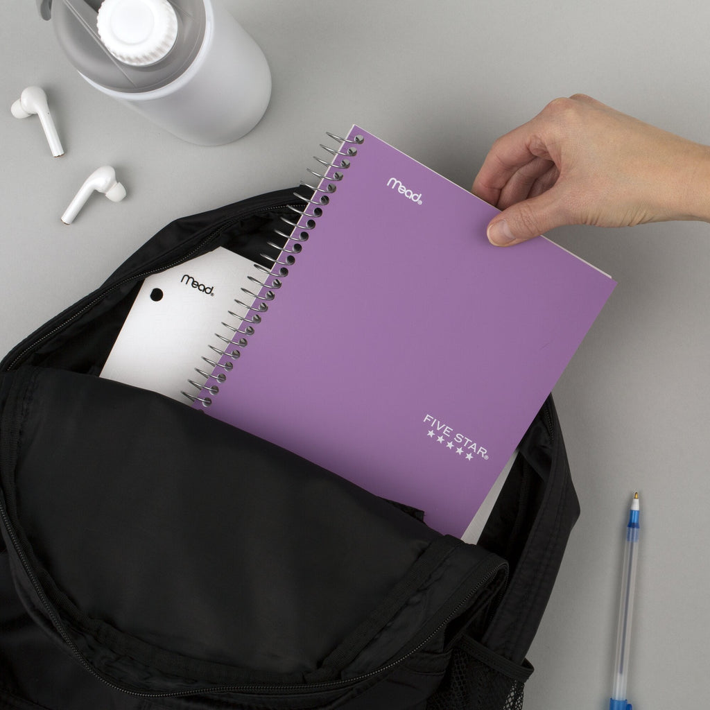 Notebook, 2 Subject, College Ruled, 6" x 9.5", Amethyst Purple - Image 5