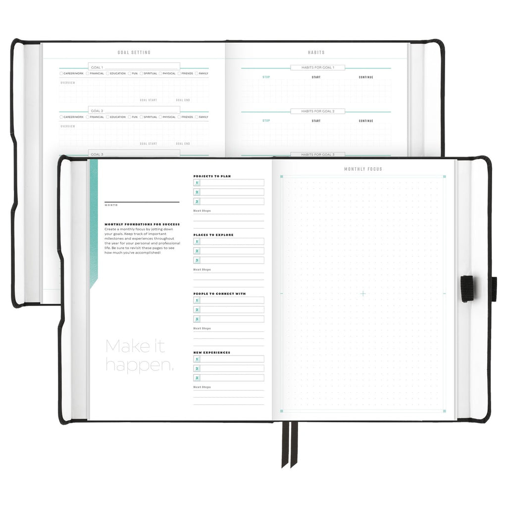 Foundation Undated Planner, Black, Small, 5.5" x 8.5" - Image 5