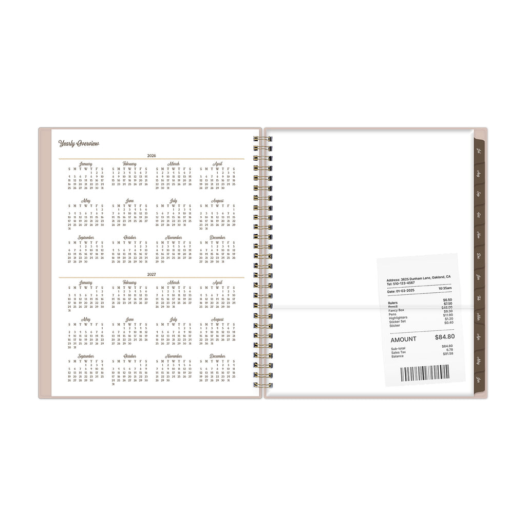 for Monthly Weekly Planner, 7" x 9", Highland Tan 15-Month (April 2026 - June 2027) - Image 6