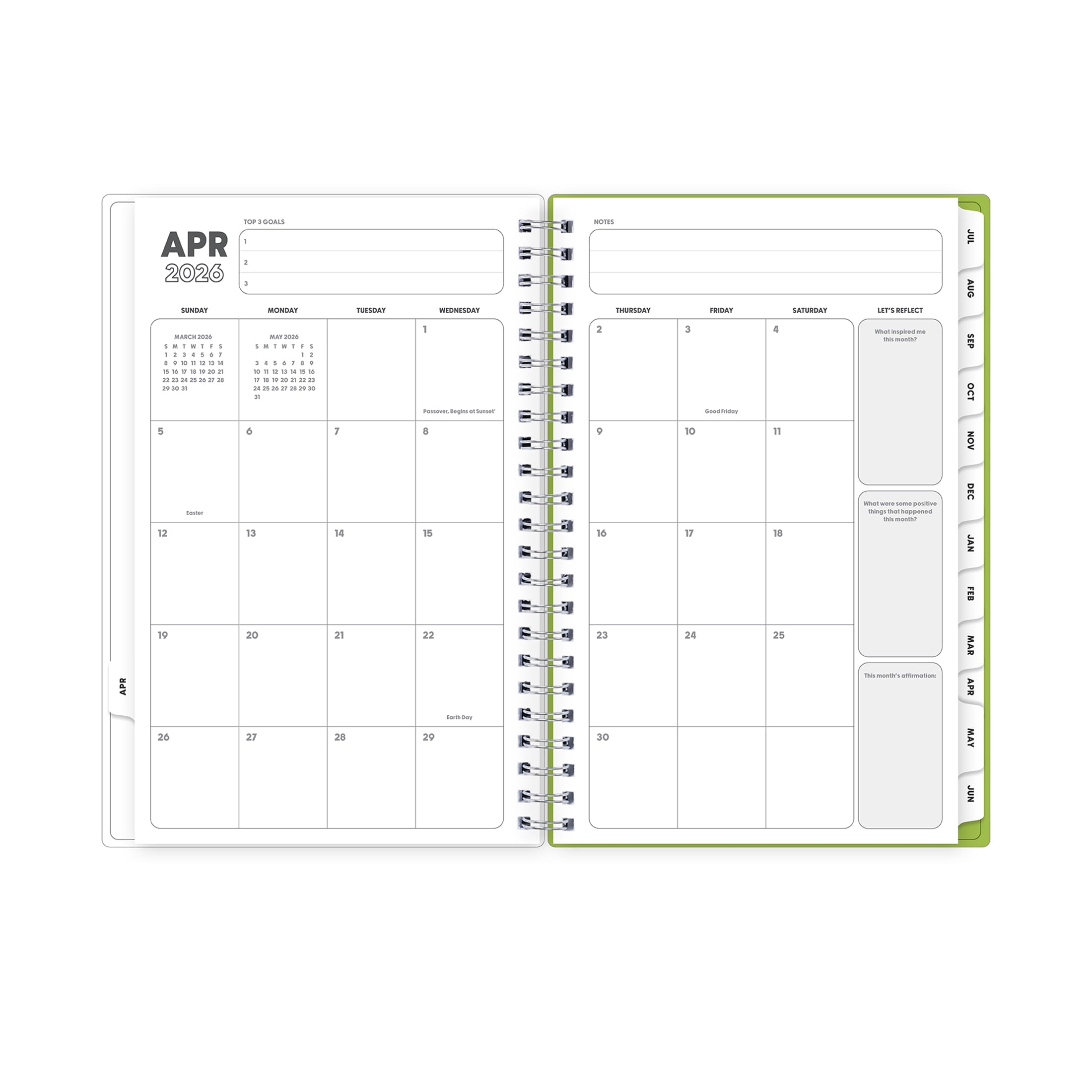 Blue Sky Gen Z Monthly Weekly Planner, 5" x 8", Slime 15-Month (April 2026 - June 2027) - Image 5