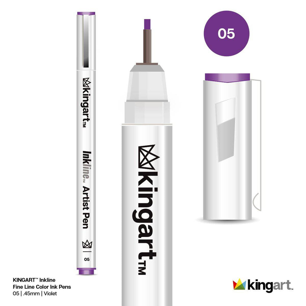 Inkline Fine Line Art Pens Set 8 Colors, Archival Japanese Ink Drawing Markers, Art Supplies - Image 3