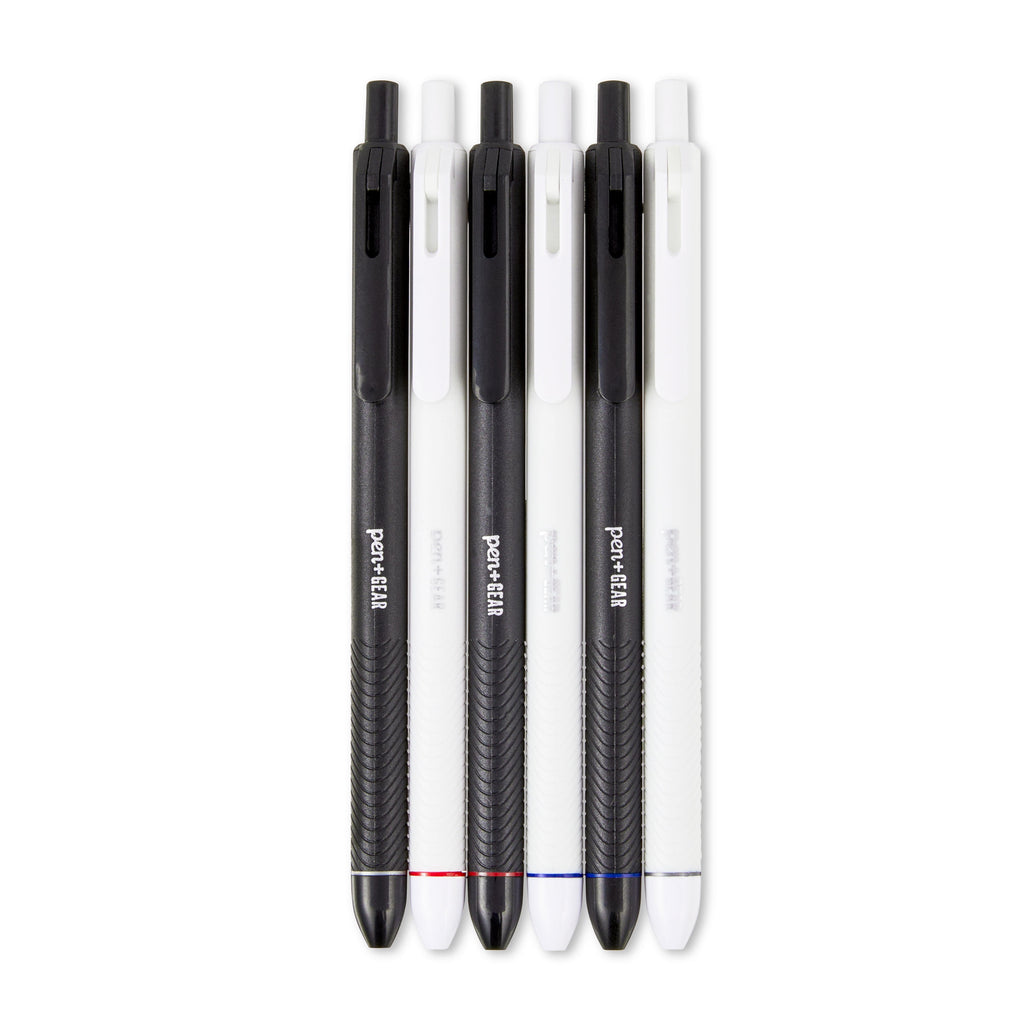 (6 pack) Retractable Gel Pens, 0.7 mm, Assorted Colors, 6 Count - Image 2