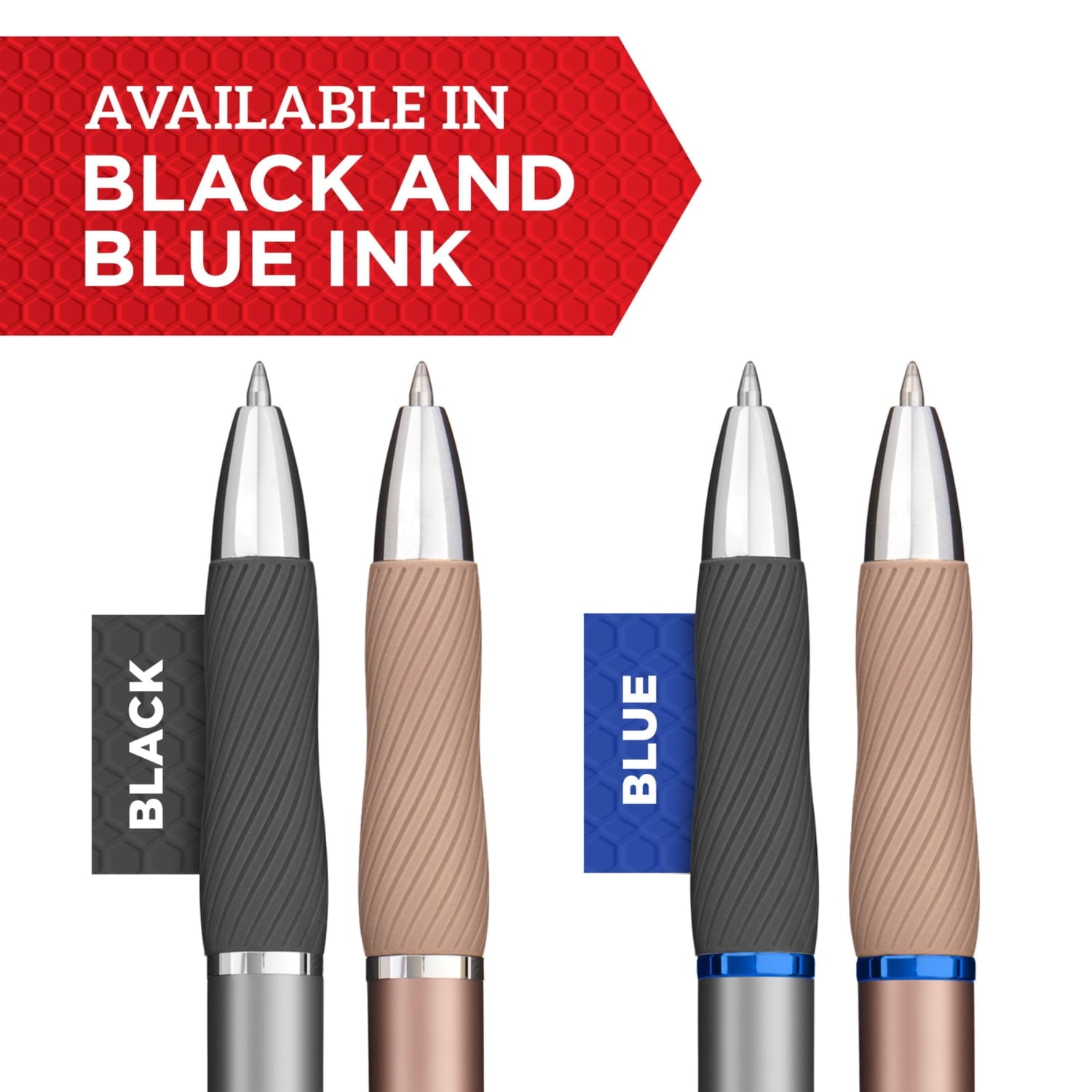 S-Gel Pen, Metal Barrel, Medium Point (0.7mm), 2-Pack - Image 3
