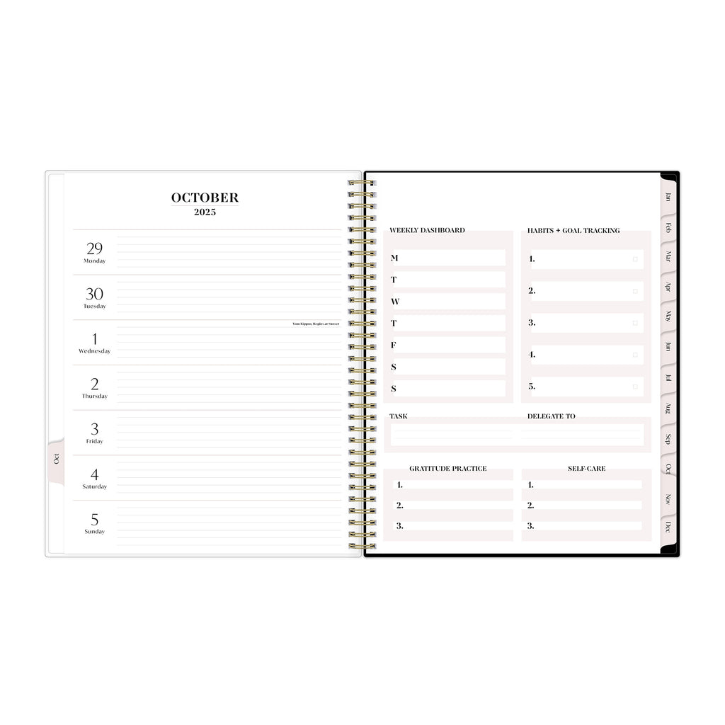 for Monthly Weekly Large Planner (8.5" x 11") Maria Dark 15-Month October 2025 - December 2026 - Image 4
