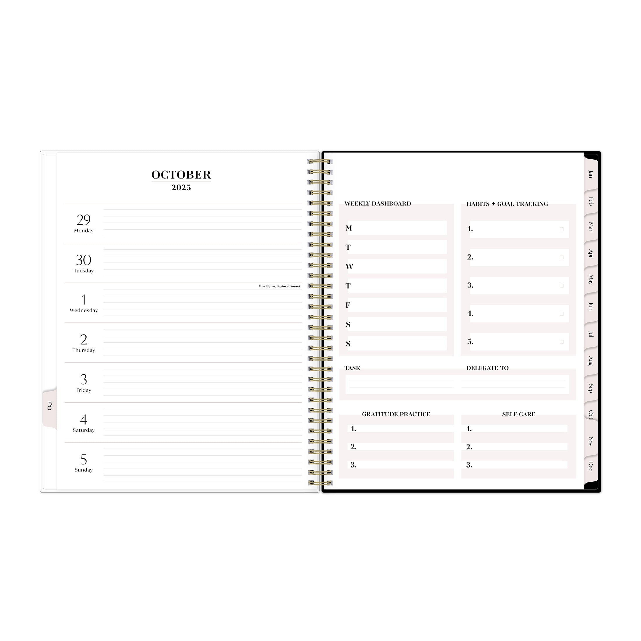 for Monthly Weekly Large Planner (8.5" x 11") Maria Dark 15-Month October 2025 - December 2026 - Image 4