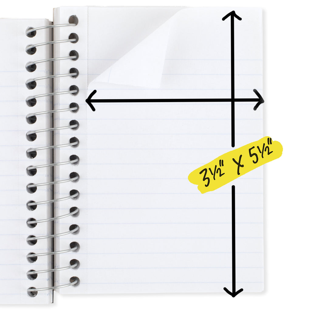 Lil' Spiral Notebook College Ruled, 3.5" x 5.5", Tidewater Blue, Poly, Spiral, 200 Sheets - Image 4